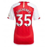 Camiseta Arsenal Oleksandr Zinchenko #35 Primera Equipación Replica 2023-24 para mujer mangas cortas